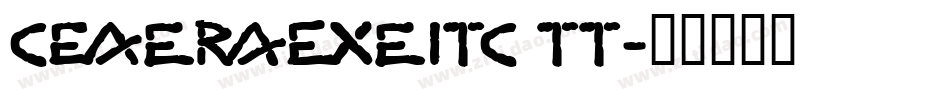 CherieITC TT字体转换